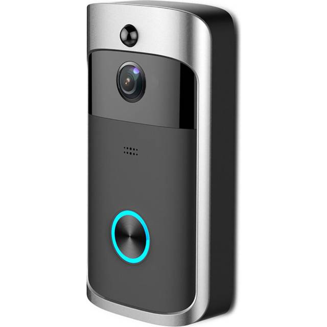 Smart Wireless WiFi Security DoorBell Smart Video Phone Door Visual Recording IR - Black