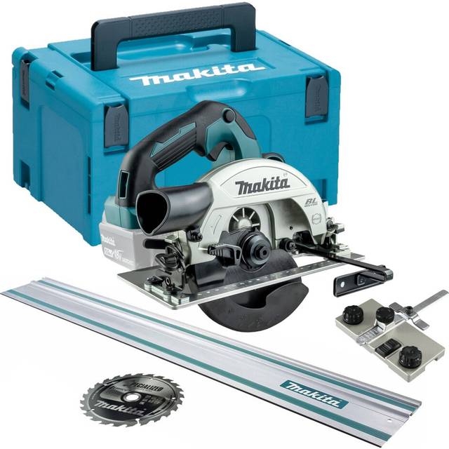 Makita DHS660Z 18v LXT Brushless Circular Saw 165mm + Makpac Case + Guide Rail
