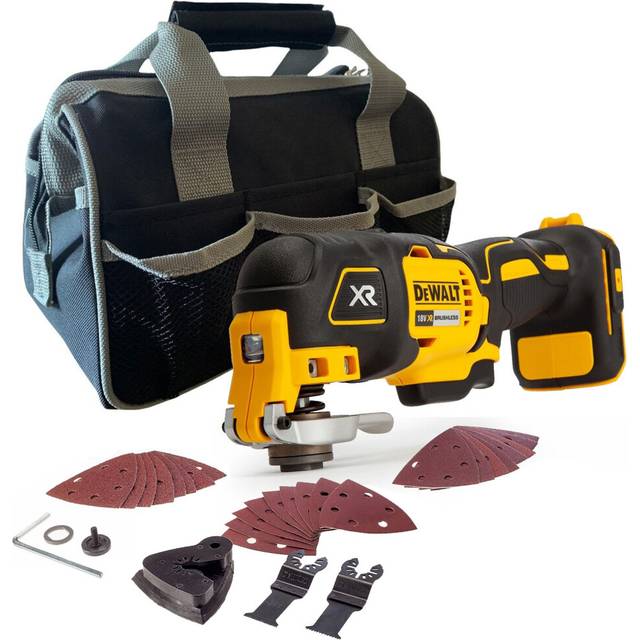 Dewalt DCS355N 18v XR Brushless Oscillating Multi Tool Bare + 29 Accessories Bag
