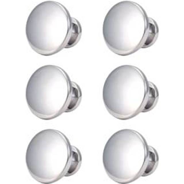 Wickes Victorian Polished Chrome Cabinet Knob - 30mm - Pack of 18