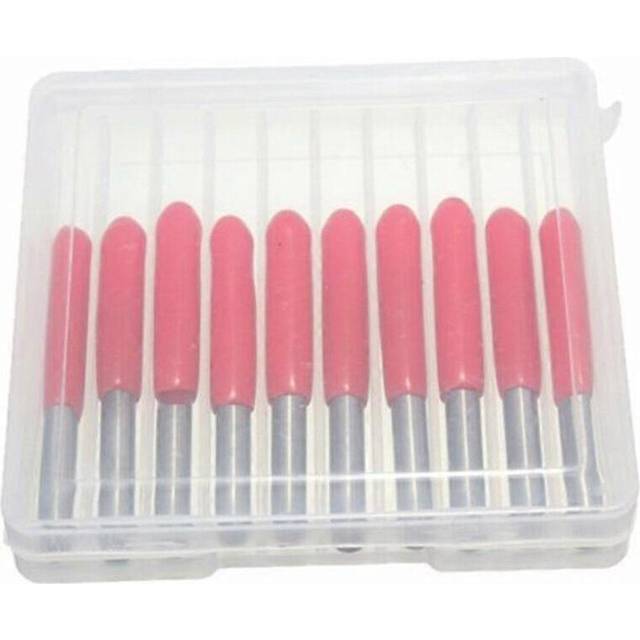 (As show, One size) 100% New Upgraded 10PCS Carbide Engraving Bits CNC Router Tool 0.1mm 30 Degree for PCB Board