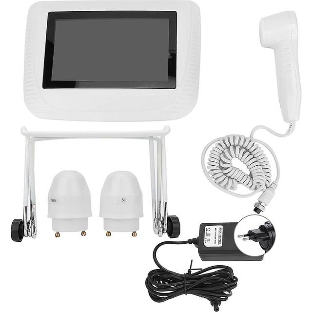 5 Inch Rechargeable Scalp Hair Follicle Oil Moisture Magnifying Detector Analyzer Skin Pigment Tester 100-240veu Plug