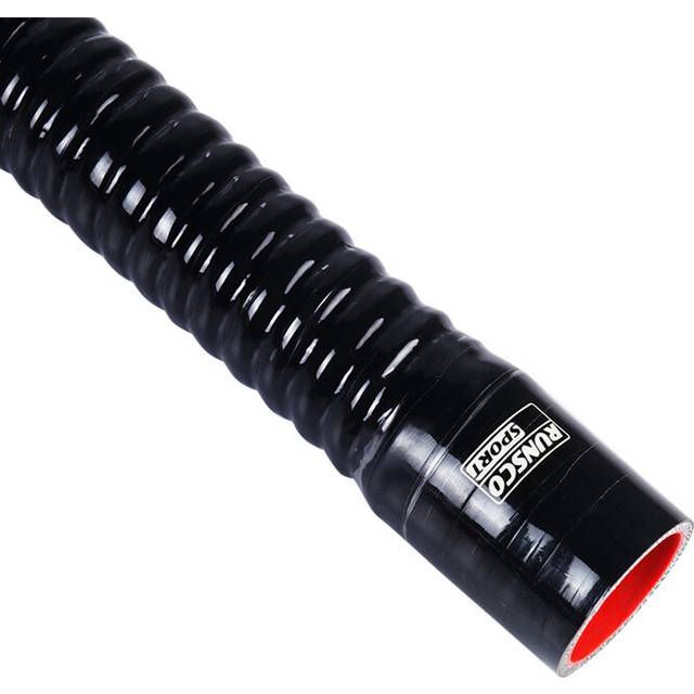 (Black-ID-30mm) ID30/32/34/36/38mm Silicone Flexible Hose Pipe Radiator Tube Air Intake High Pressure Rubber Joiner Pipe Blue Red Black L:50cm