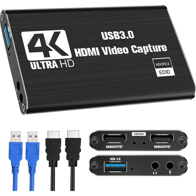 Video Capture Card, Switch Card for Switch, 4K 1080P 60FPS Streaming Recording /DSLR/Camera