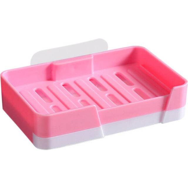 10Pcs Creative Soap Dishes Wall Hanging Drawer Type Double Layer Soap Holder Without Holes