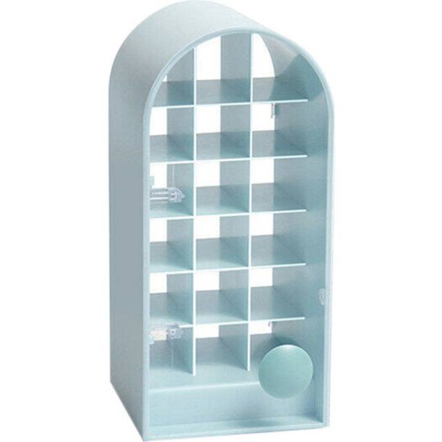 18 Capacity Lipstick Storage Box Desktop Makeup Organiser Handle Design Shelf Organizer Lipstick Holder Storage Cosmetic Box