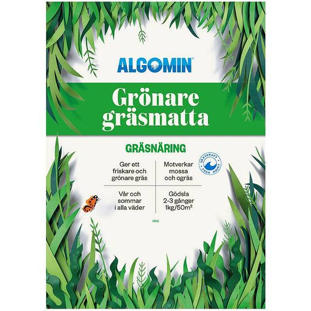 Gräsnäring Algomin Grönare Gräsmatta 350M² 6,5Kg