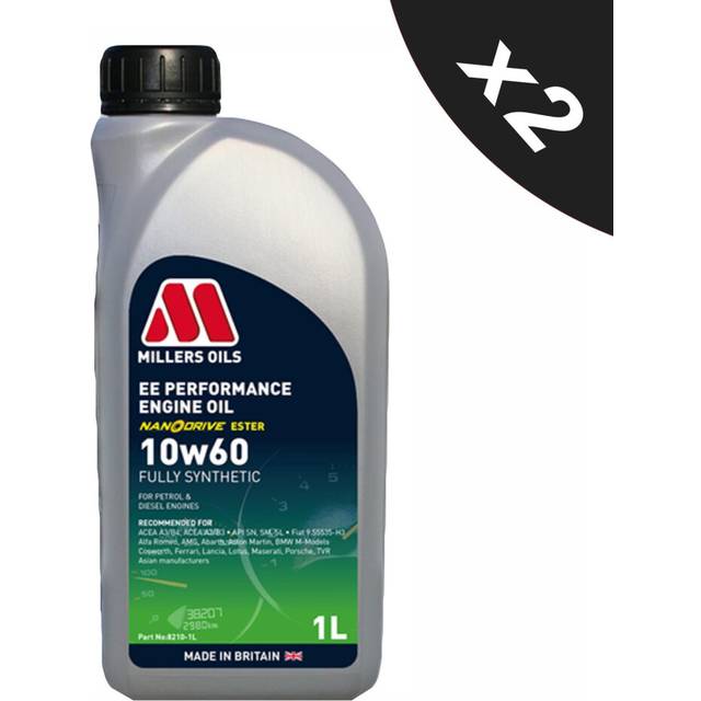 Millers Oils EE Performance 10W60 Fully Synthetic Engine Oil 2x1L