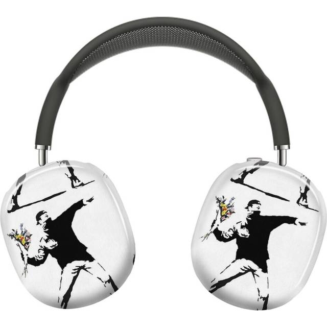 (Rage Flower Bomber Stencil_6723) Protective Cover for AirPods Max Headphones Aesthetic Print Snap On Cases