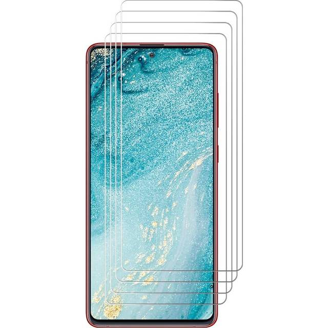 J&D Compatible for Samsung Galaxy Note 10 Lite/Galaxy A81 Glass Screen Protector, 4-Pack [Tempered Glass] [Not Full Coverage]...