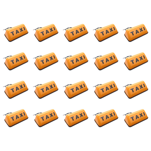 20X TAXI Led Indicator Light Sign LED Day Car Daytime Running Lights DC 12V 3W Auto Driving Roof Top Cab