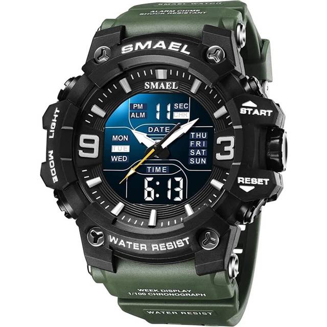 Large Face Digital Watch Dual Wrist Watch