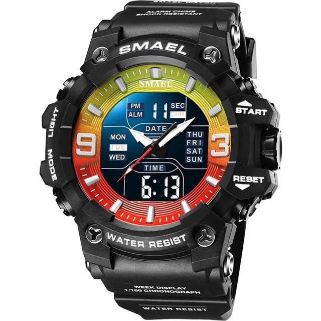 Large Face Digital Watch Dual Wrist Watch