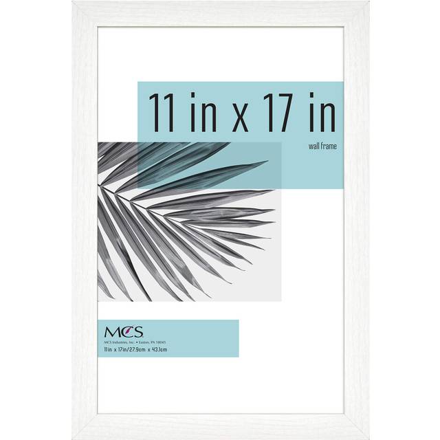 MCS Studio Gallery 11x17 Picture Frame White Woodgrain  Rectangle Photo Frame for Photos  Posters & Art Prints (1-Pack)
