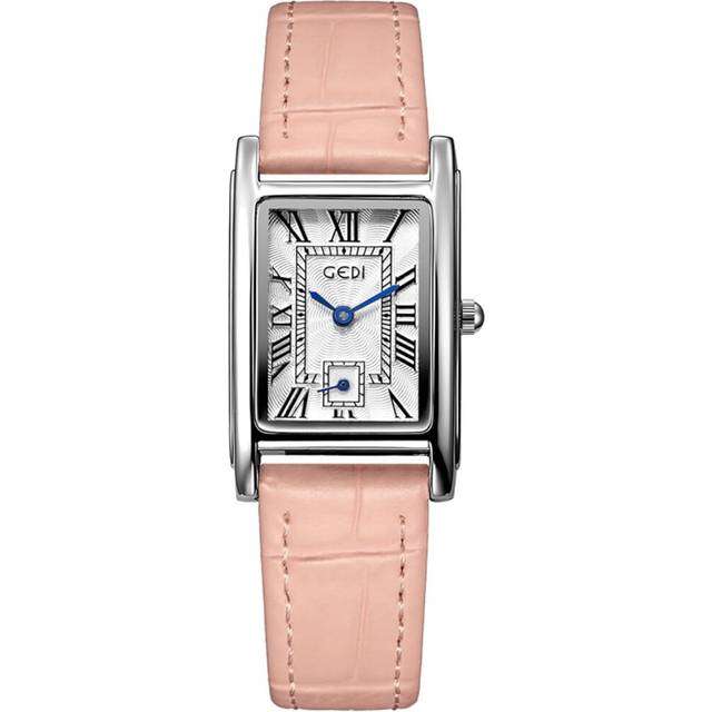 Women Square Dress Leather Strap Wrist Watch