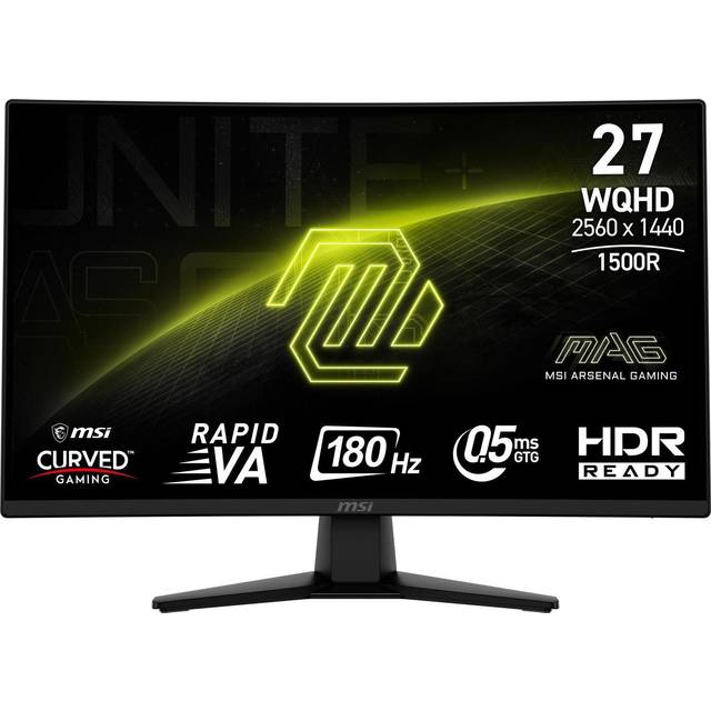MSI MAG 274CQF 27" - WQHD Rapid VA 180 Hz