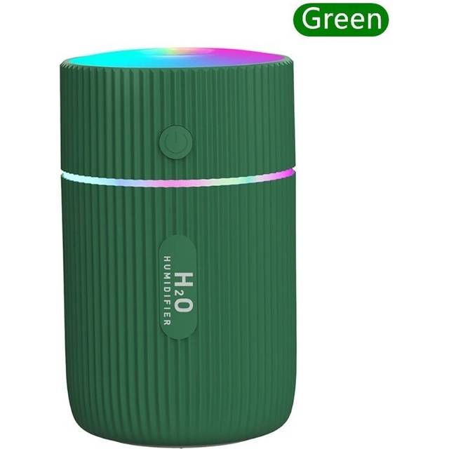 (Army Green) 220ML Mini Car Air Humidifier USB Ultrasonic Essential Oil Diffuser Smart