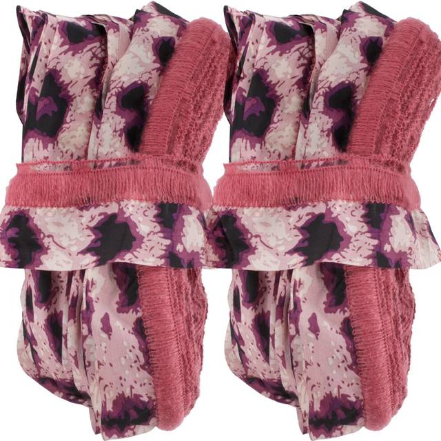 JubileeYarn Ruffle Chiffon Ribbon Yarn - Mulberry Purple - 2 Skeins (1