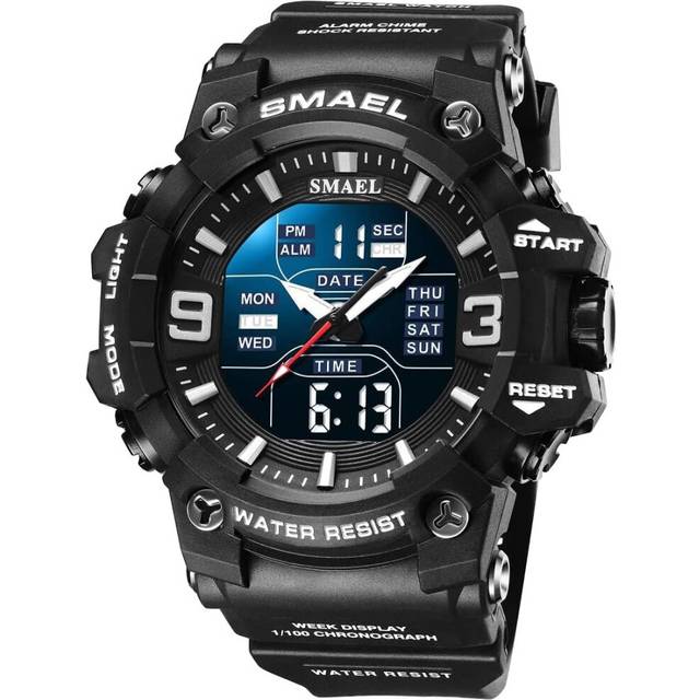 Large Face Digital Watch Dual Wrist Watch
