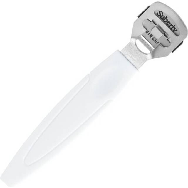 (White) 1 Pcs Stainless Steel Foot Skin Shaver Corn Cuticle Cutter Remover Pedicure File Foot Care Tool