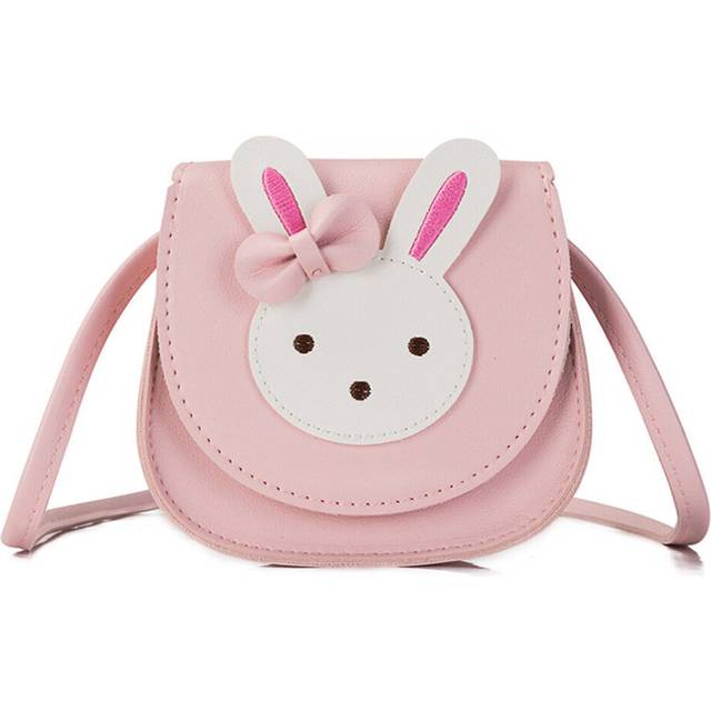 2 Pcs Girl Coin Purse Handbag Children Wallet Small Coin Box Bag Cute Rabbit Kid Money Bag Baby Shoulder Bag Change Purse