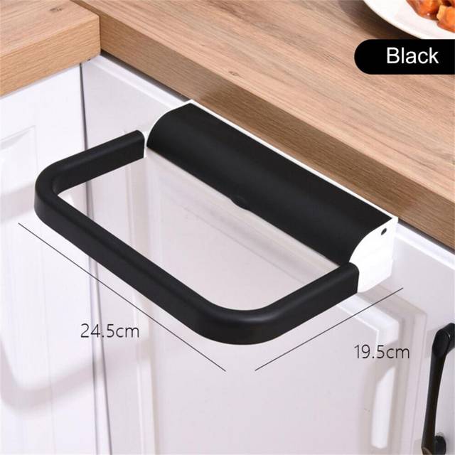 (a-07) Garbage Bag Holder Kitchen Cabinet Door Basket Hanging Trash Can Waste Bin Garbage Rack Tool Storage Holder Kitchen Organizer