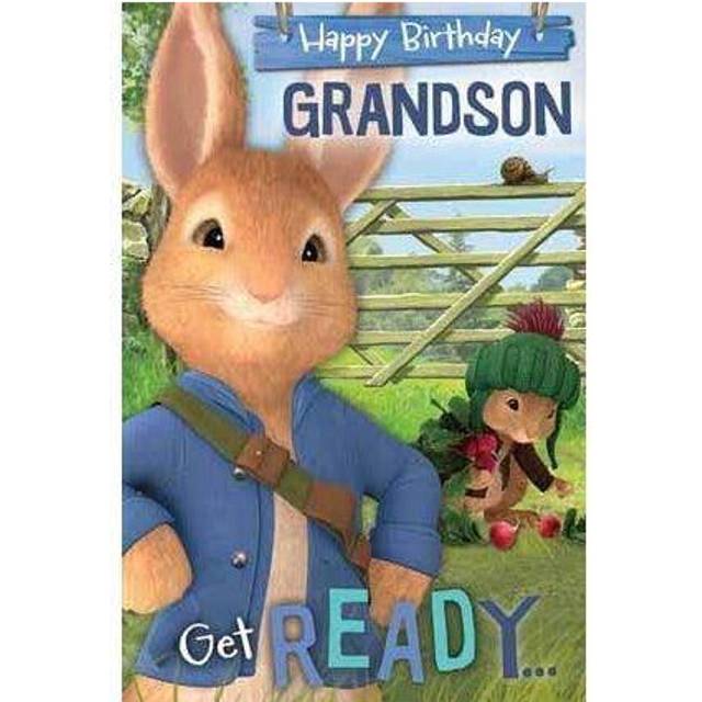 Peter Rabbit Grandson Birthday Card
