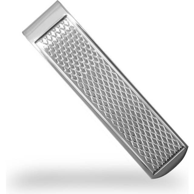 Jewelco London Sterling Silver Rhombus Quilt Argyle Pattern Money clip - ACL017