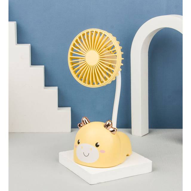 (Yellow) Usb Lightweight And Compact Desk Design Fan Students Travelers And Office Using