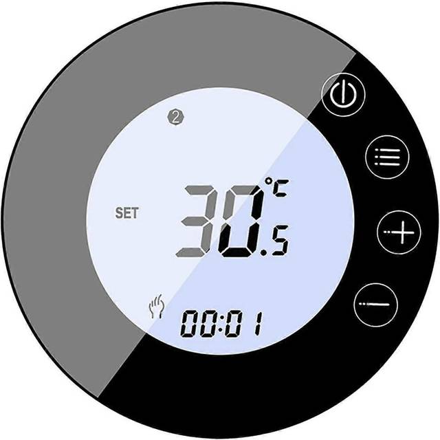 (Size, Colour) WIFI Intelligent Thermostat with LCD Display Smart Heating Radiator Thermostat APP Control Programmable Indoor Constant Temperature