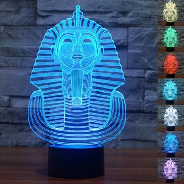 3D Pirate Ship Nightlights 3D LED Night Light Table Desk Optical Illusion Lamps 7 Color Changing Lights for Girls Kids Baby Boys and Room Decor