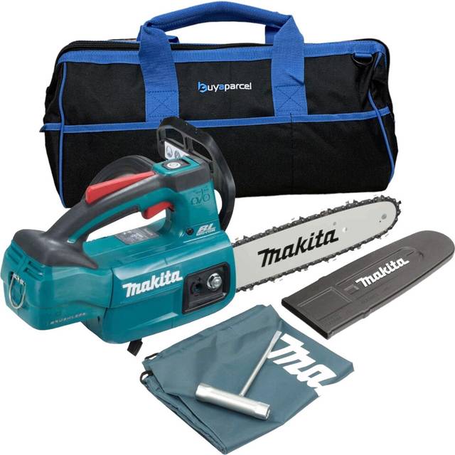 DUC254Z 18v lxt Brushless 25cm Cordless Chainsaw Top Handle Bare + bp Bag - Makita