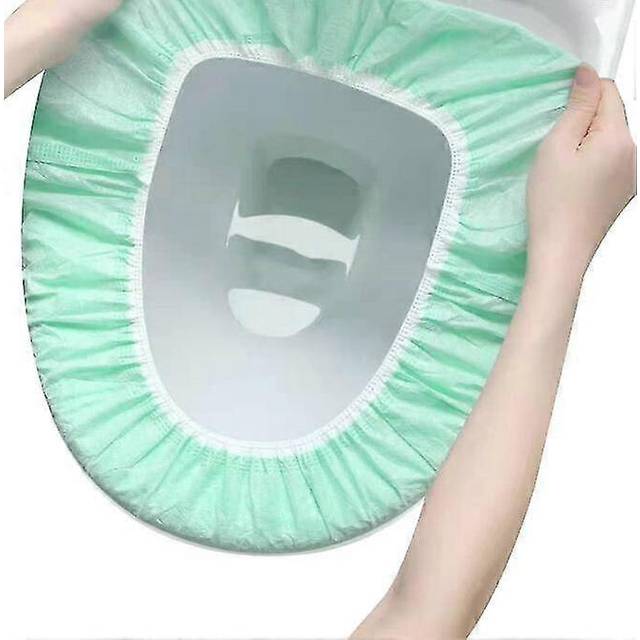 (green, One size) Disposable Toilet Seat Covers 10pack
