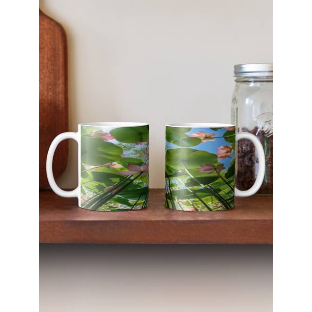(underwater lotuses-4625) Coffee Mugs 11oz Feline's First School Day A Cute and Funny Adventure Ceramic Mug Cute Novelty Christmas Gifts