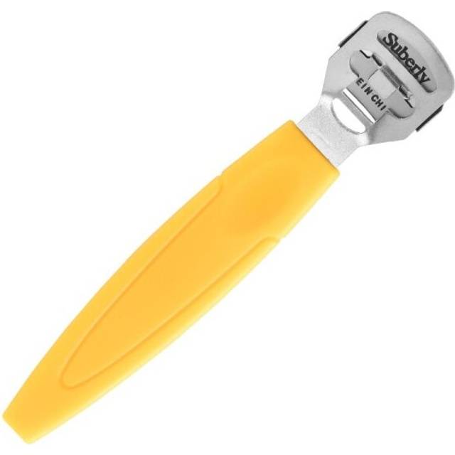 (Yellow) 1 Pcs Stainless Steel Foot Skin Shaver Corn Cuticle Cutter Remover Pedicure File Foot Care Tool