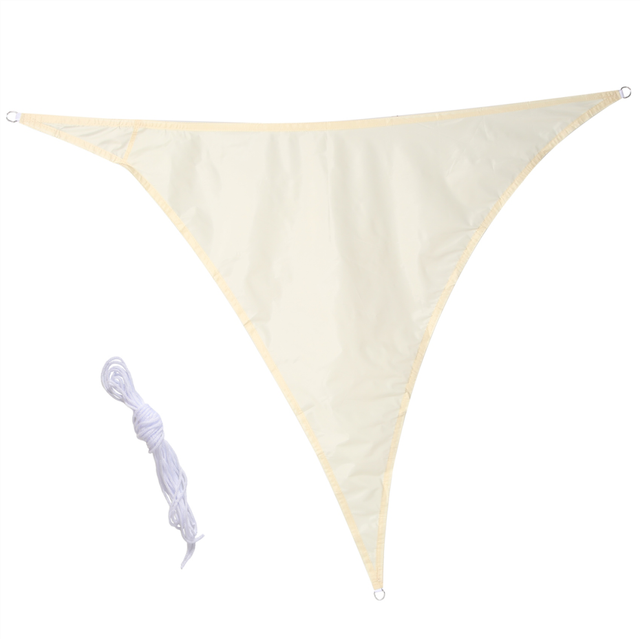 Waterproof Shade Sail for Courtyard Garden, Right Angle Triangle Awning, Anti-UV Swimming Pool Canopy,Beige-Yellow,A