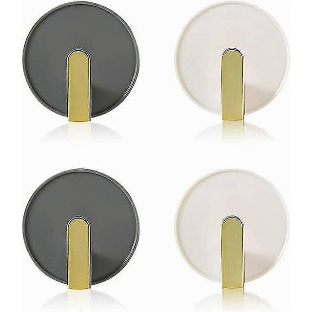 (As show, One size) Stylish Adhesive Bath Towel Hook, 4 Piece Bathroom, Kitchen, Key, Coat, Hat