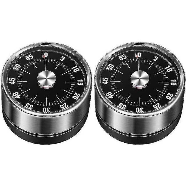 (Munich black, One size) Kitchen Timer, Chef Cooking Timer Clock With Loud Alarm, Mechanical - Magnetic Backing, No Batteries Required, Delicate Matte