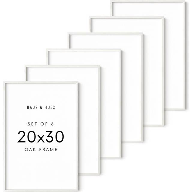 HAUS AND HUES 20x30 Picture Frames - Set Of 6  Poster Frames 20x30  Poster Frames 20 x 30 Inches  20x30 Inch Frames  20 By 30 Picture Frame