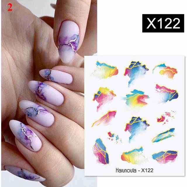 Nail Art Water Decal Transfer Sticker Flower Butterfly Nails Decoration Tips DIY