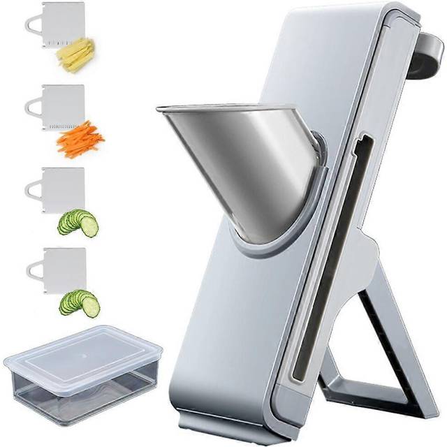 (As show, One size) Mandoline Slicer for Kitchen and Vegetable chopper, Adjustable Thickness Safe Julienne & Slicer food, Veggie Slicer