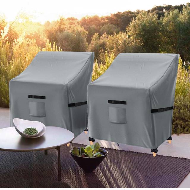 Ceceilia Outdoor Patio Chair Cover - Grey (79cm H X 90cm W X 97cm D)