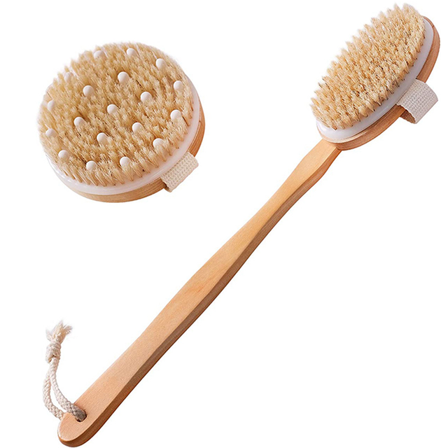 Dry Brushing Body Brush Set of 2, for Shower, Dry Brush for Cellulite