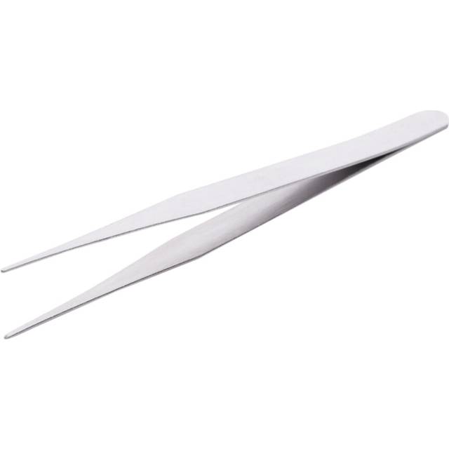 Tweezers tweezers doctor pliers antistatic Metal curve round straight (-10)