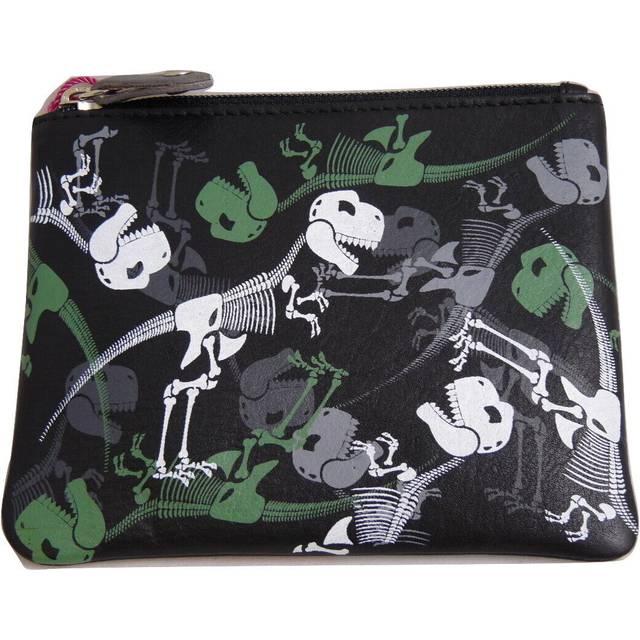 Pinky Dinosaur Leather Teens Boys Coin Purse
