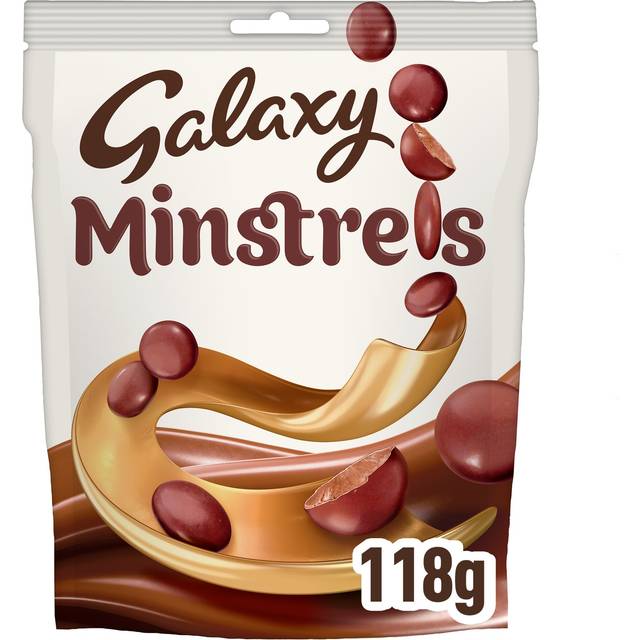 Galaxy Minstrels Milk Chocolate Buttons Pouch Bag, 118g