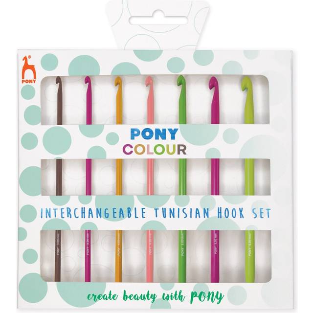 Pony Crochet Hook Set Yellow Cycle Design Chroma: 15cm x 3-6 mm