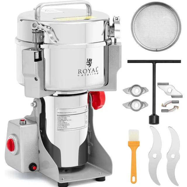 Electric Spice Grinder - 2000 g - 21 x 9.5 cm - 3400 W - Royal Catering RCMZ-2000N