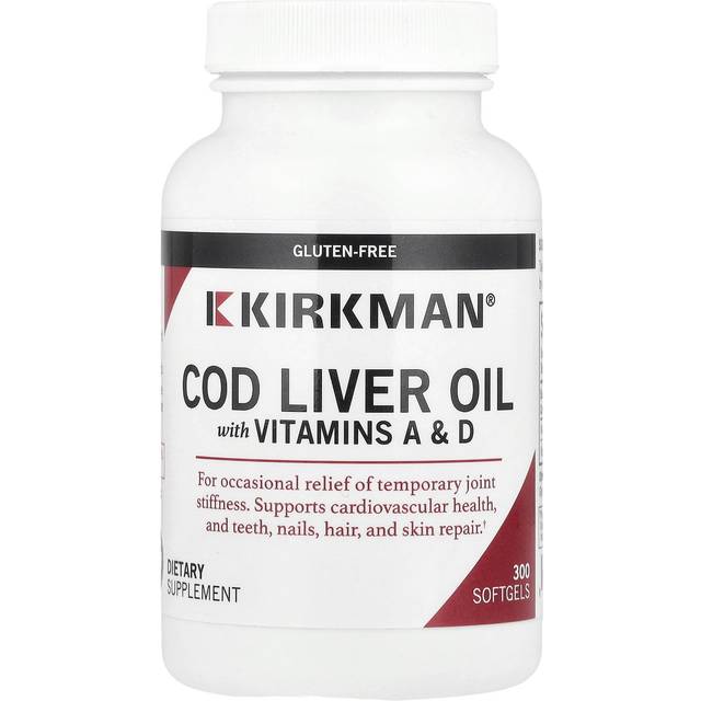 Kirkman Labs  Cod Liver Oil with Vitamins A & D  300 Softgels