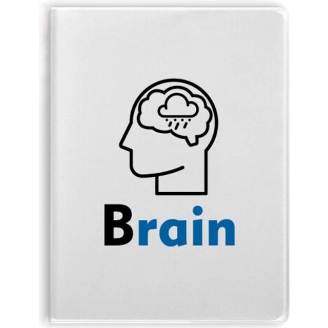Brain Human Body Thinking Rain Notebook Gum Cover Diary Soft Cover Journal